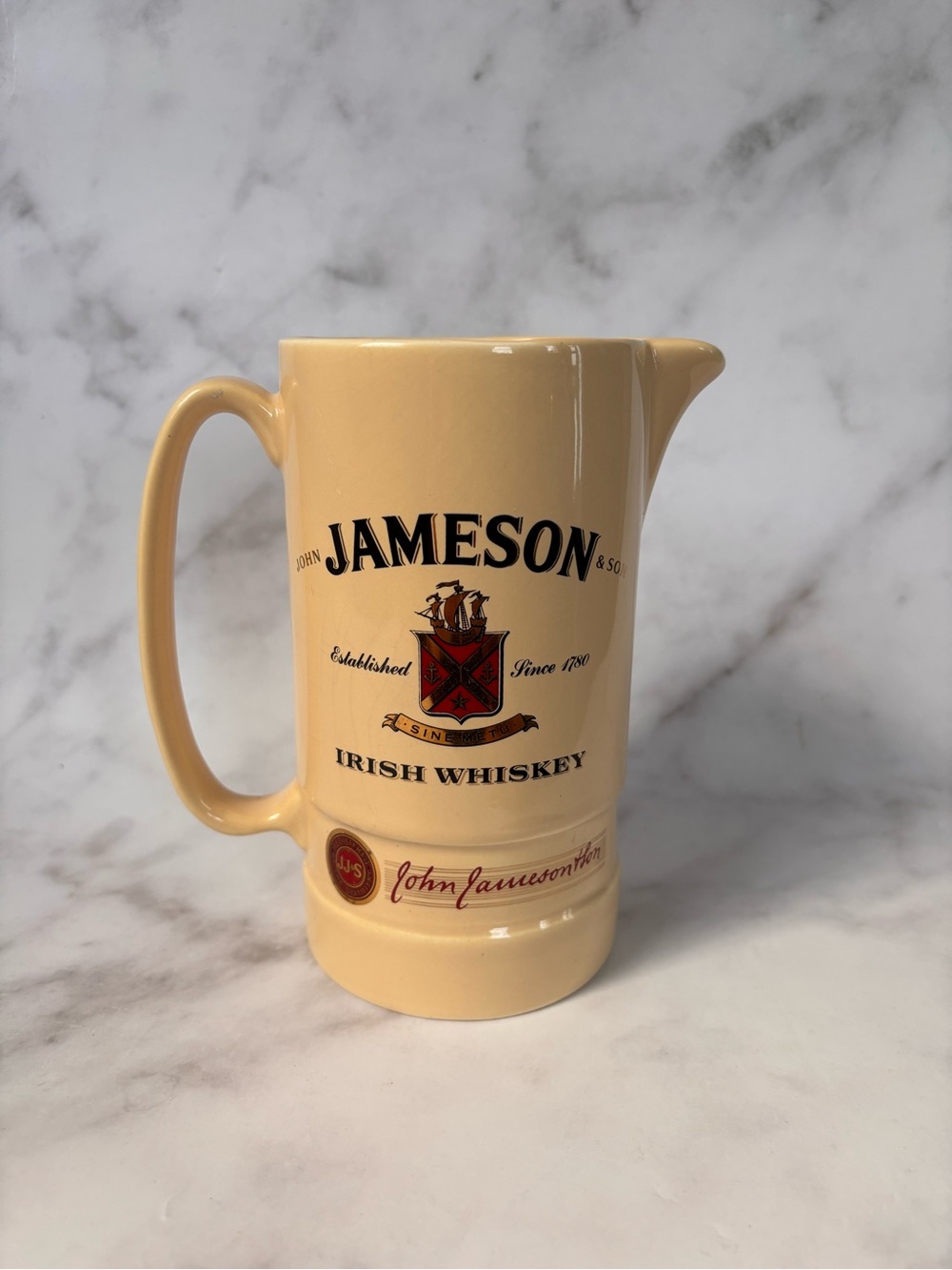 Vintage Jameson Irish Whiskey Ceramic Cocktail Pitcher Cup